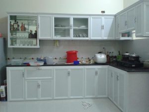 Tủ bếp nhôm kính | Nhôm Kính Phát Lộc